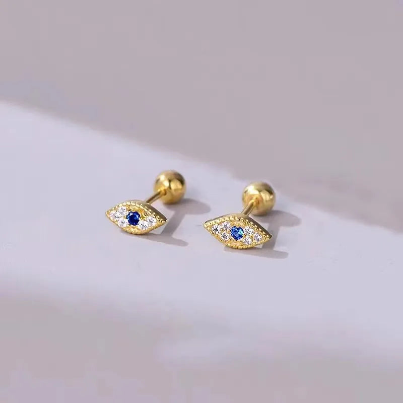 Fashion Heart Stud Earrings Women Hypoallergenic Cartilage Piercing