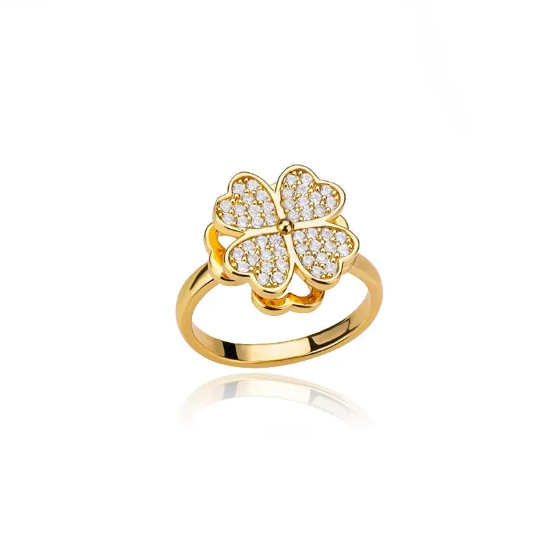 Sun & Star Fidget Ring – Stainless Steel