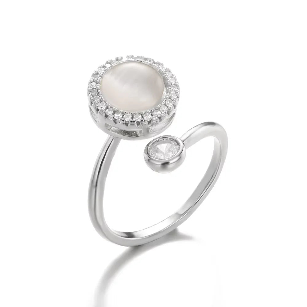 Sun & Star Fidget Ring – Stainless Steel
