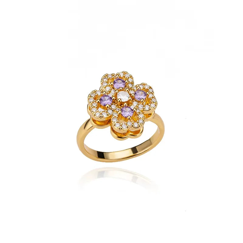Sun & Star Fidget Ring – Stainless Steel