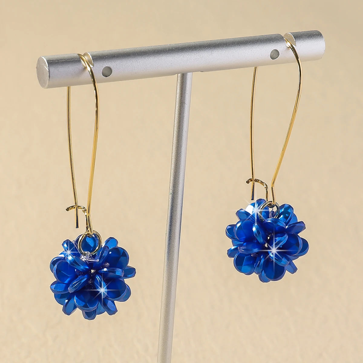 2PC Fashion Pearl Blossom Drop Earrings Party Carnival Holiday Gift