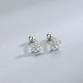 Fashion Heart Stud Earrings Women Hypoallergenic Cartilage Piercing